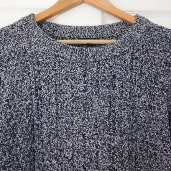 Lands End Womens Pullover Sweater Cable Knit Crew neck 3/4 Sleeve Size Medium - Picture 2 of 6